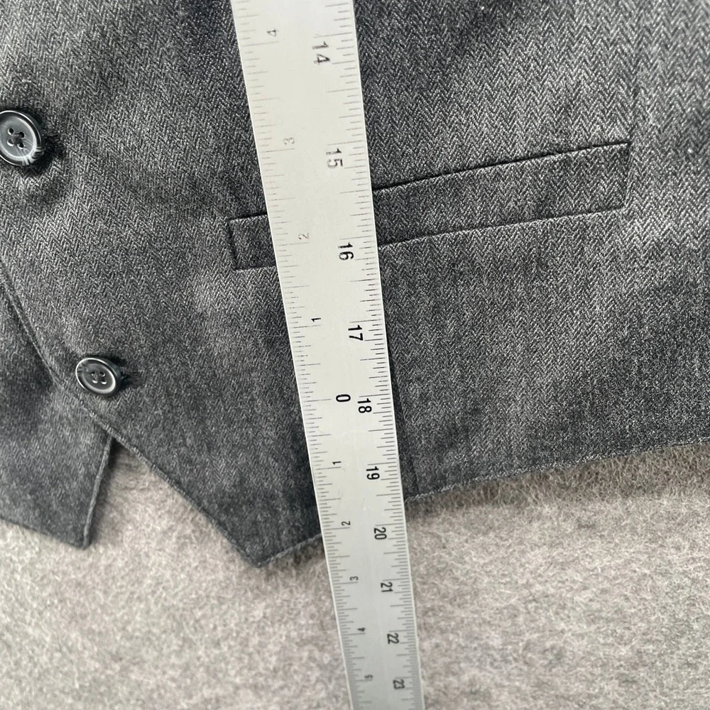 NWT‎ The Childrens Place Formal Vest Boys XL 14 Gray Waistcoat Suit Vest
